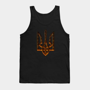 Incandescent Trident, Ukrainian Coat of Arms Tank Top